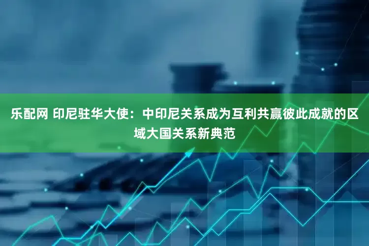 乐配网 印尼驻华大使：中印尼关系成为互利共赢彼此成就的区域大国关系新典范